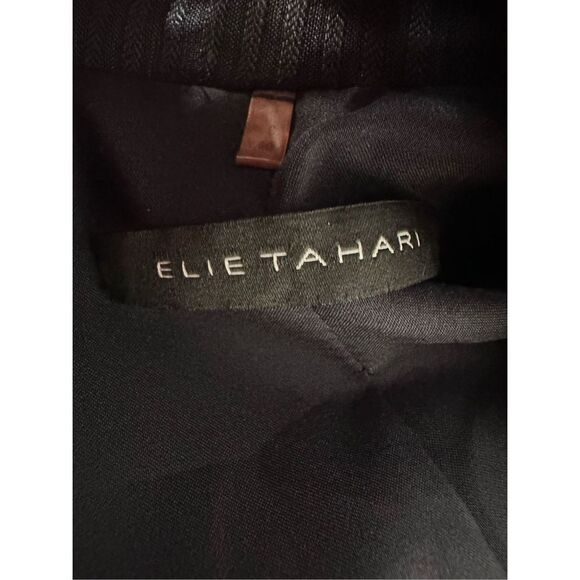 Elie Tahari Women's Peak Lapel Single Button Blazer Black Size 4‎ - Picture 6 of 9
